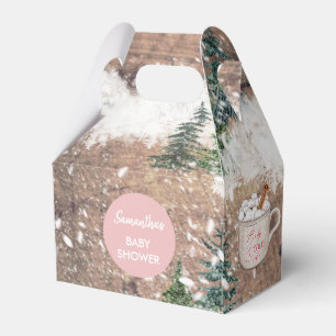 Caja Para Regalos Nieve de chocolate caliente, bebé, está frío fuera