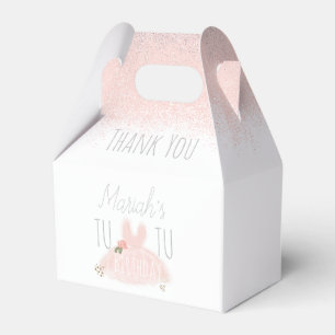 Caja Para Regalos Niña con Tutú Mínimo Cumpleaños Cumpliendo Dos Bri