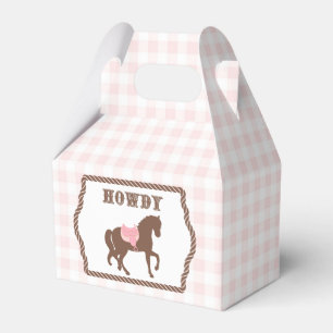 Caja Para Regalos Niña de vaca rosa   Horse Silhouette   Cumpleaños