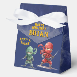 Caja Para Regalos Ninja Warrior Birthday Party 4"w x 2"l x 5"h