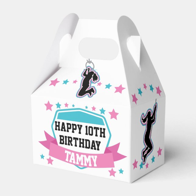 Caja Para Regalos Ninja Warrior Girls Birthday Favour Box (Front Side)