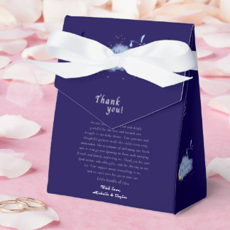 Caja Para Regalos Niño de la noche de la noche azul bajo la luz de l