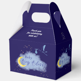Caja Para Regalos Niño de la noche de la noche azul bajo la luz de l