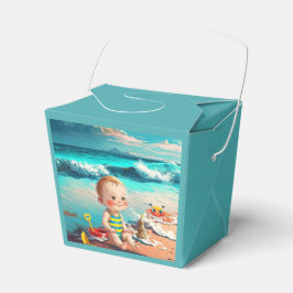 Caja Para Regalos Niño en la playa