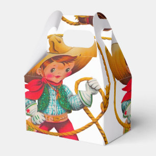 Caja Para Regalos Niño retro niño vago occidental
