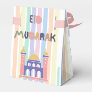 Caja Para Regalos Niños con el arcoiris Eid Mubarak Regalo Eid y
