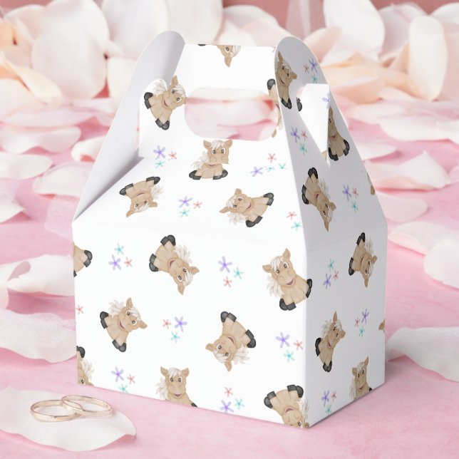 Caja Para Regalos Niños Cute Caballos Animales De La Granja De Barny (Boda)