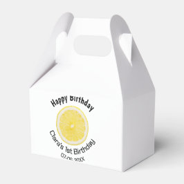 Caja Para Regalos Niños de primer cumpleaños limón de nacimiento agr