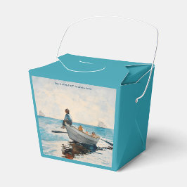 Caja Para Regalos Niños En Una Dory (1880) Por Winslow Homer
