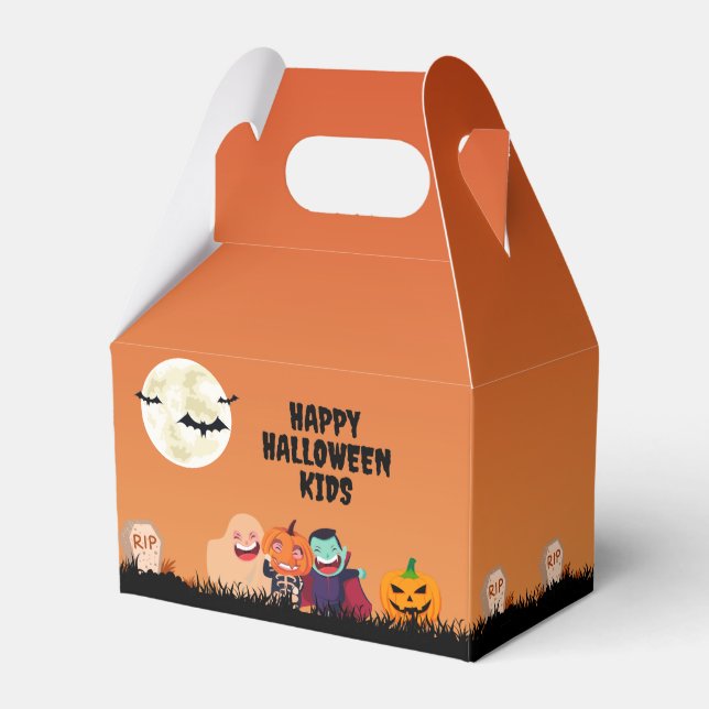 Caja Para Regalos Niños felices de Halloween (Front Side)