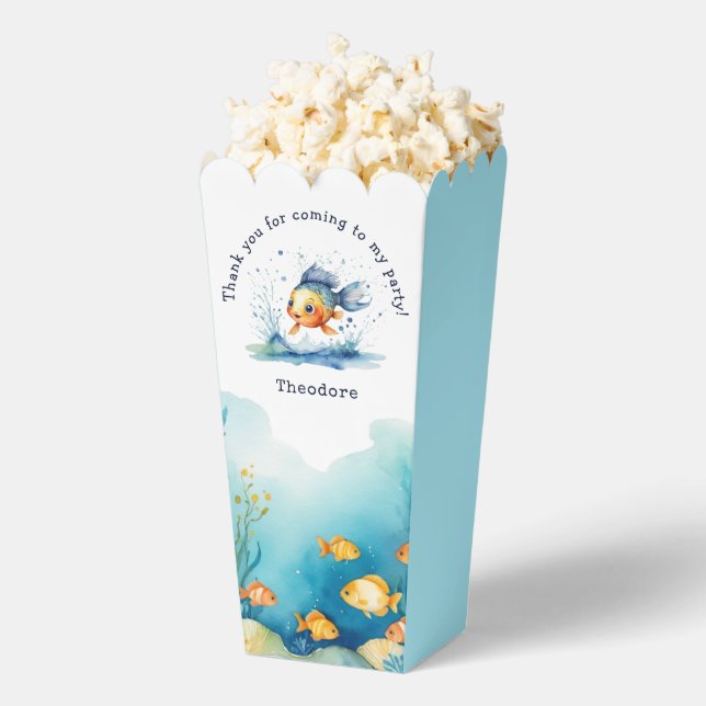 Caja Para Regalos Niños Fiesta de cumpleaños saltando peces Gracias (apareció)