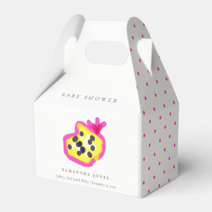 Caja Para Regalos Niños modernos con Baby Shower de fruta de la pas