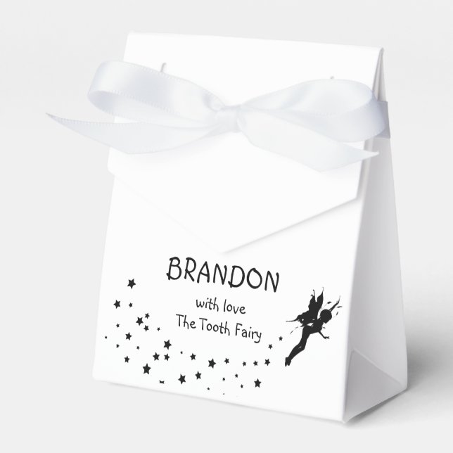 Caja Para Regalos Niños Stars Personalizado Tooth Fairy TreBox (Front Side)