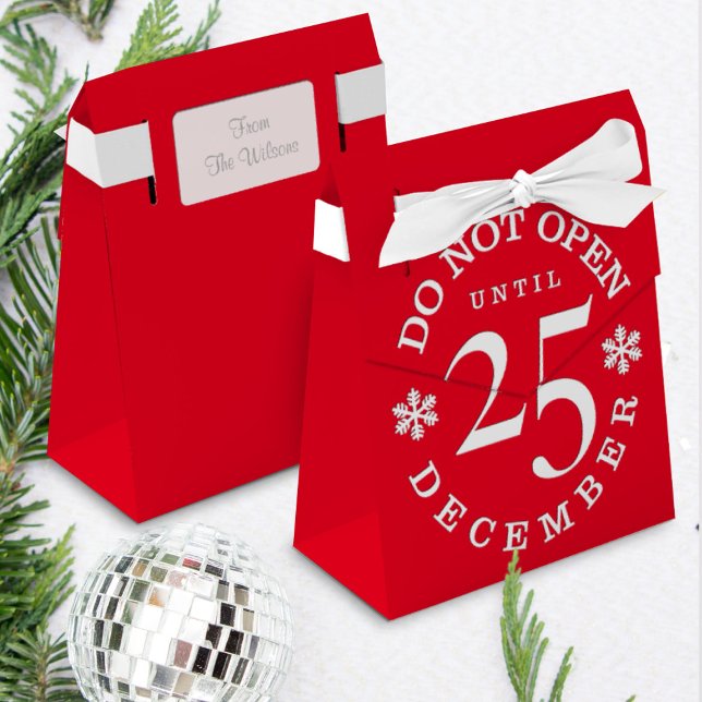Caja Para Regalos No abrir hasta que Navidades (Subido por el creador)