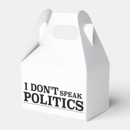 Caja Para Regalos No hablo de política