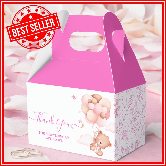 Caja Para Regalos No Podemos Esperar Más Fiesta de Bebé Niña Rosa (Subido por el creador)