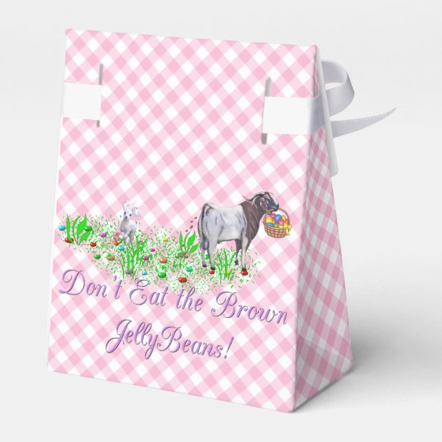 Caja Para Regalos No te comas la cabra de los Boer de los Jellybeans (Reverso)