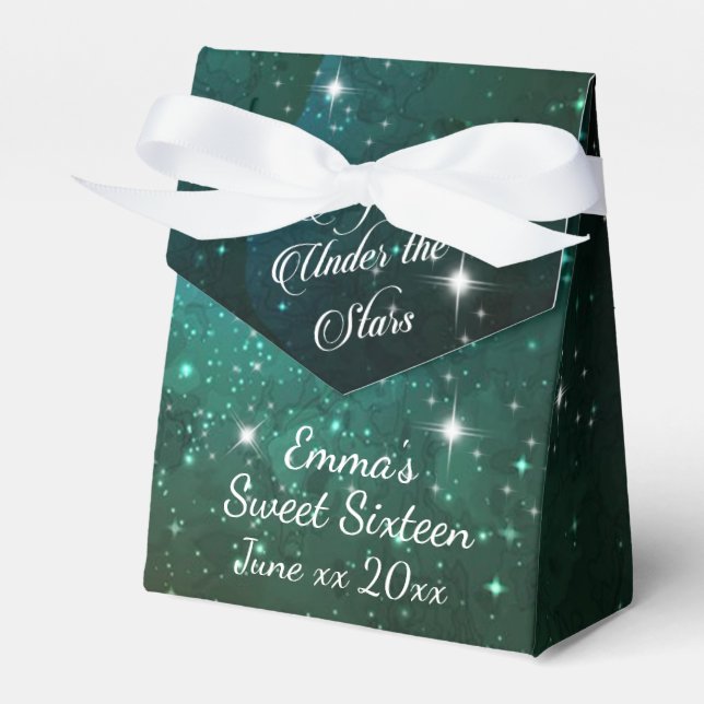 Caja Para Regalos Noche bajo las estrellas Estrellas elegante dulce  (Front Side)
