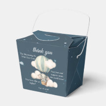 Noche de Baby Shower Elephant Air Balloon