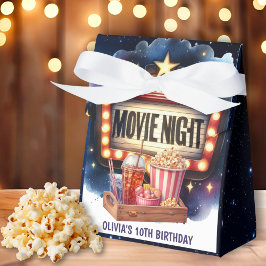 Caja Para Regalos Noche de cine Niños de palomitas de maíz Cumpleaño