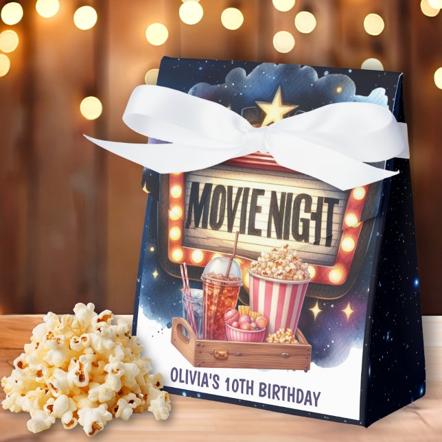 Caja Para Regalos Noche de cine Niños de palomitas de maíz Cumpleaño (Subido por el creador)