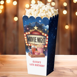 Caja Para Regalos Noche de cine Niños de palomitas de maíz Cumpleaño