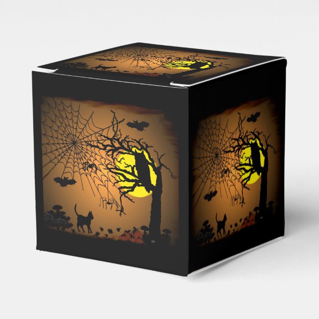 Caja Para Regalos Noche de Halloween, ¡Feliz Halloween! (Costado Anverso)