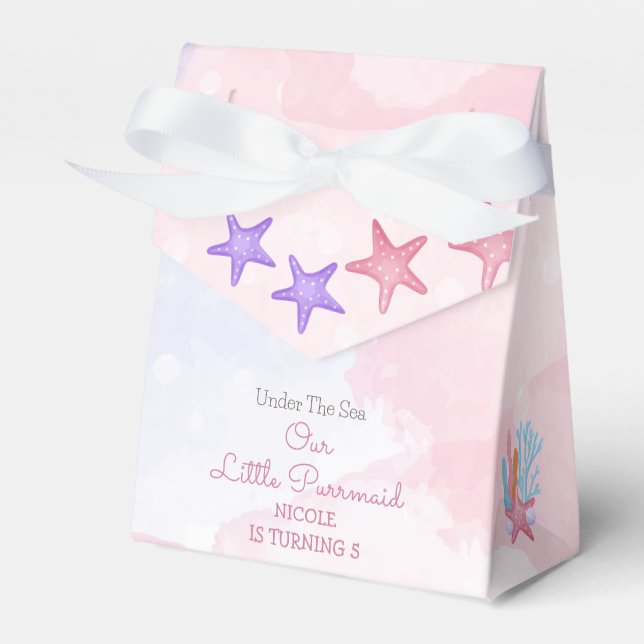 Caja Para Regalos Noche de moda, sirena, lindo chica (Front Side)