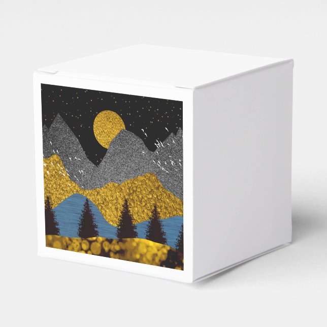 Caja Para Regalos Noche de oro (Costado Anverso)