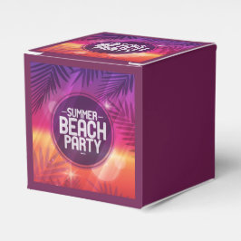 Caja Para Regalos Noche del Fiesta de la playa de verano