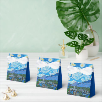 Caja Para Regalos Noche estrellada de Mill Valley - Pintura de Mhana