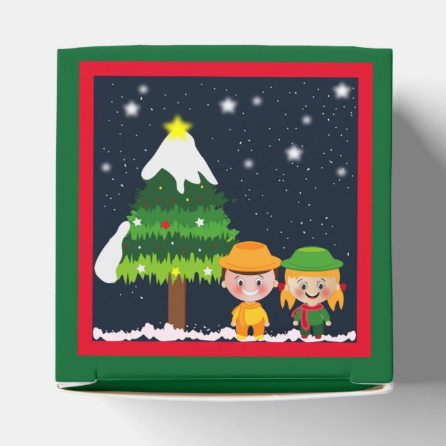 CAJA PARA REGALOS NOCHE NAVIDAD (Parte superior)