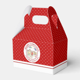 Caja Para Regalos Nochebuena de la nieve de la nieve, Feliz Navidad 