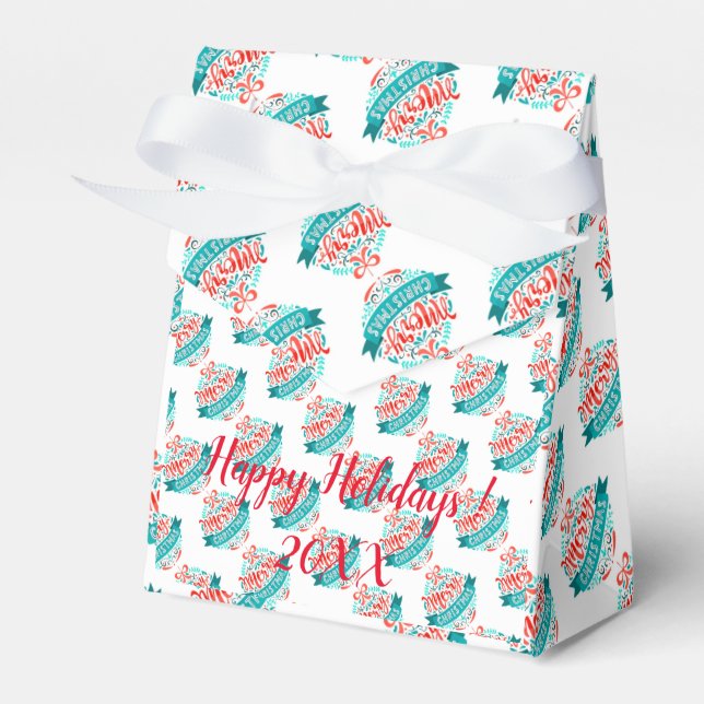 Caja Para Regalos Nochebuena moderna y elegante (Front Side)