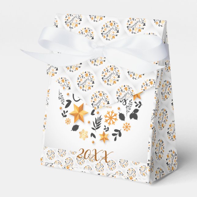 Caja Para Regalos Nochebuena moderna y elegante (Front Side)