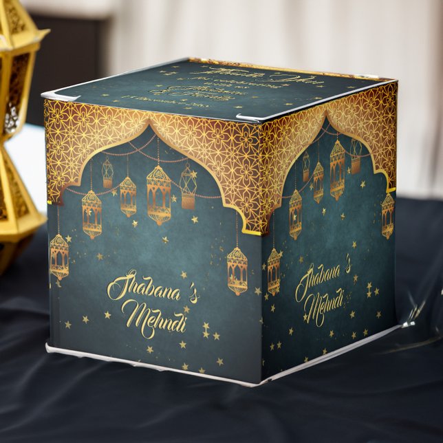 Caja Para Regalos Noches árabes: celebración de Mehndi Henna (Arabian nights Mehndi Henna celebration Favor Box mehndi favors mehandi favors)