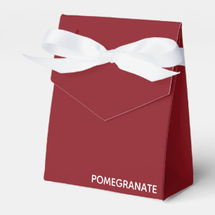 Caja Para Regalos Nombre de color rojo granado