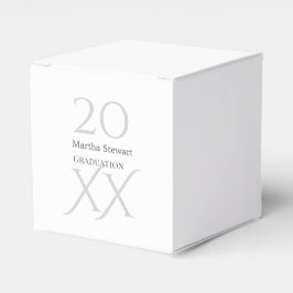Caja Para Regalos nombre de graduación negrita 20XX felicitaciones a