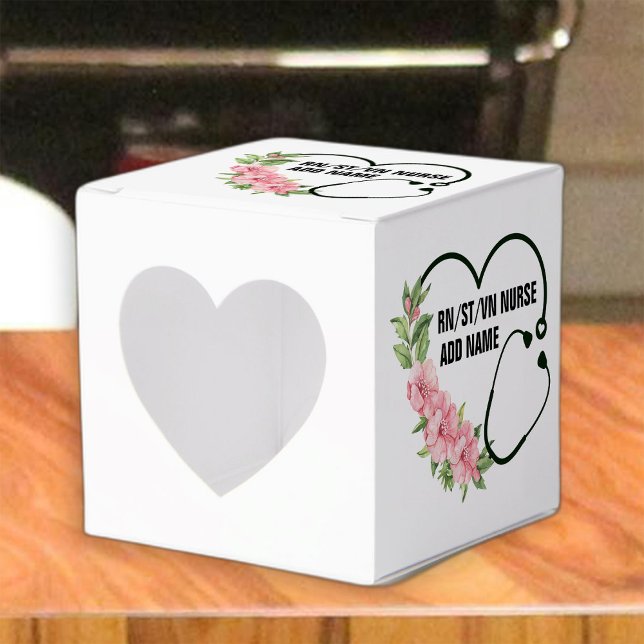 Caja Para Regalos Nombre de la enfermera veterana de registro de est (Subido por el creador)