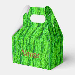 Caja Para Regalos Nombre de la foto de la semilla de hierba verde de