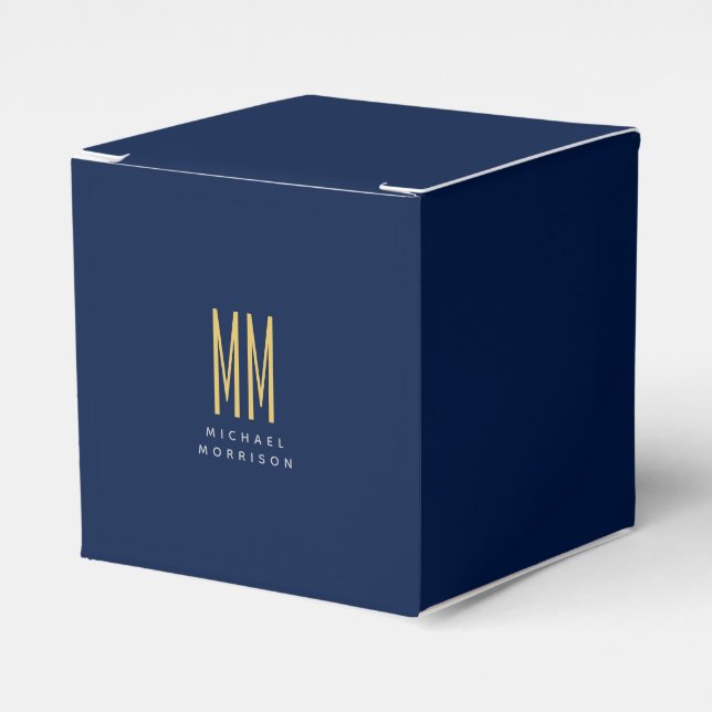 Caja Para Regalos Nombre de las letras iniciales del monograma de lo (Costado Anverso)