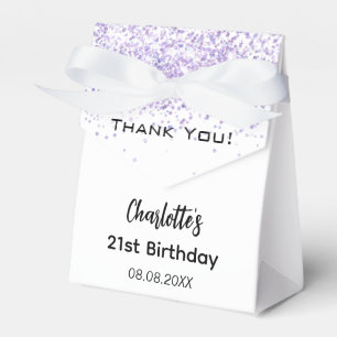 Caja Para Regalos Nombre de lavanda blanca gracias