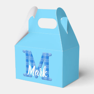 Caja Para Regalos Nombre De Los Niños Personalizado Letra Plaid M Pe