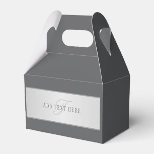 Caja Para Regalos Nombre elegante y letra de monograma (u otro texto
