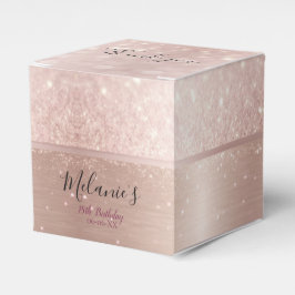 Caja Para Regalos Nombre metálico del rosa del purpurina de la fiest