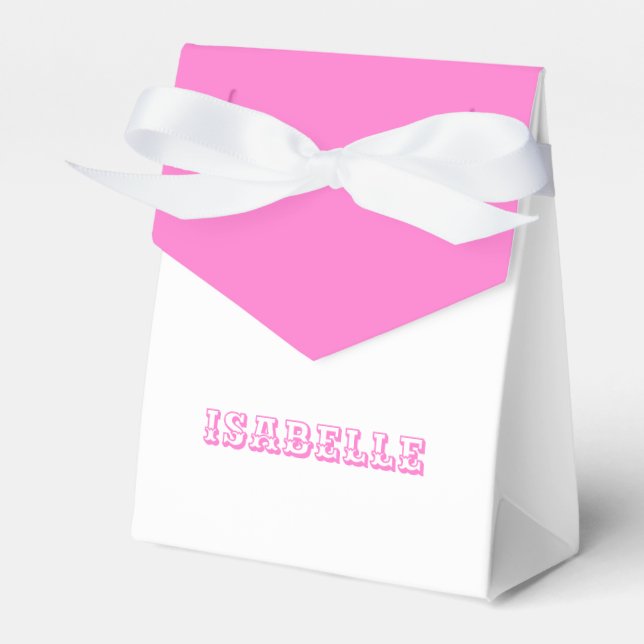 Caja Para Regalos Nombre, patrón de corazones rayados cumpleaños Bla (Front Side)