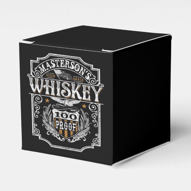 Caja Para Regalos NOMBRE personalizado Bar de cervecería Old West Wh (Costado Anverso)