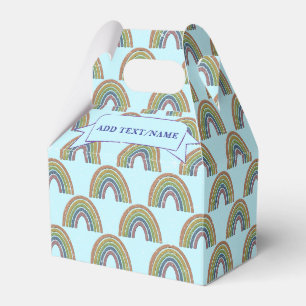 Caja Para Regalos Nombre personalizado de estilo de vintage del patr
