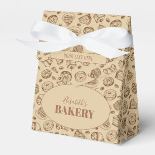 Caja Para Regalos Nombre personalizado de patrón de galletas antigua