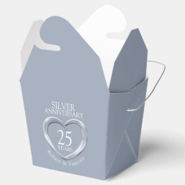 Caja Para Regalos Nombre personalizado del 25º aniversario del boda